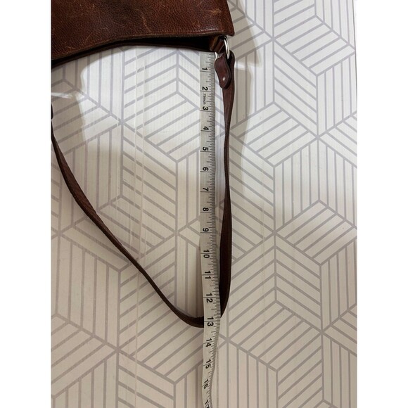 Two Bar West Leather Tooled Embossed Shoulder Bag Handmade Western Vintage - Picture 7 of 16